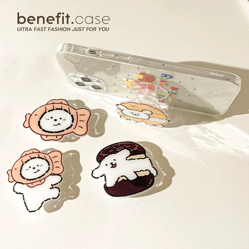 Мультяшная милая трехмерная подушка безопасности, настольная трубка, складной телескопический мобильный телефон, совместимый кушон