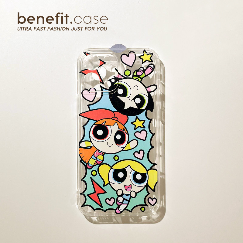 Benefit Girl Lightning Fly Sky Small Policewoman Applies Apple 13promax Mobile Phone Protection Shell Creative iphone12mini Transparent xsmax Soft xr Full Package 8