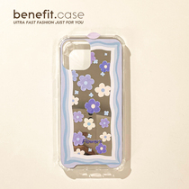 Benefit Simplicity Joins Blue Side Flowers Apply Apple 13promax Phone Shell Fun iphone12mini