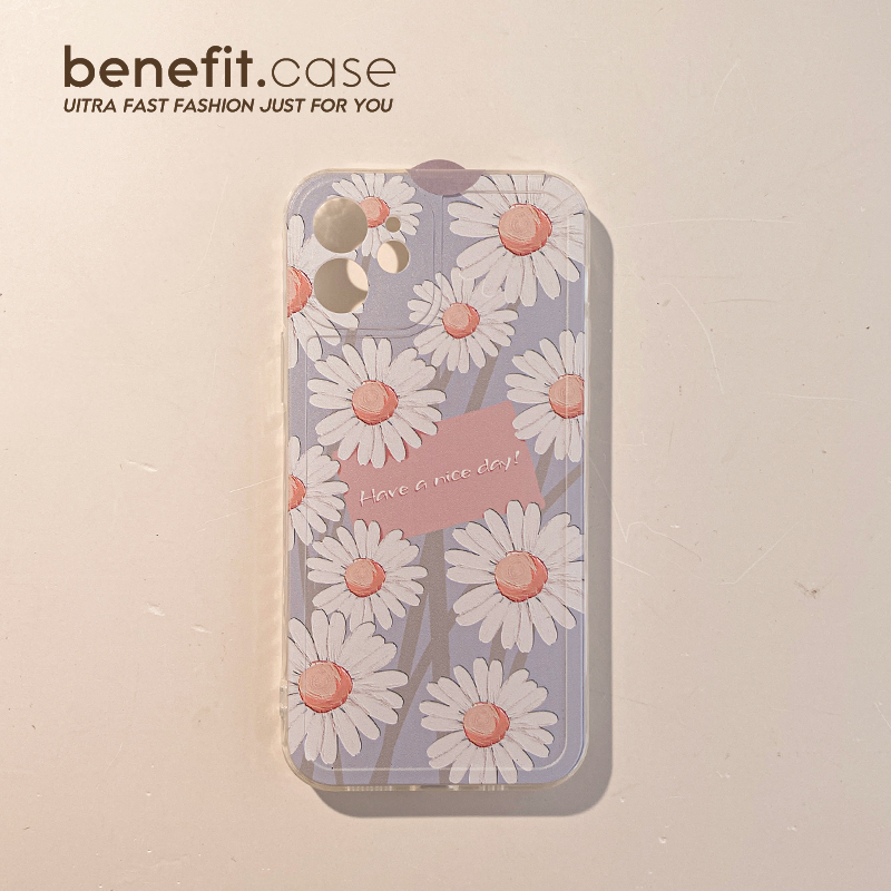 Benefit Elegant Wind Daisy Flowers Apply Apple 13promax Mobile Phone Protection Shell Art iphone12mini Fresh xsmax Japan-ROK xr Ideas 8p