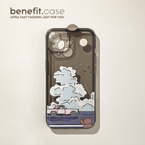 Benefit Japan-ROK ins and cubs apply Apple 13promax mobile phone shell brief about iphone12mini creative xsmax cute xr cartoon 8p