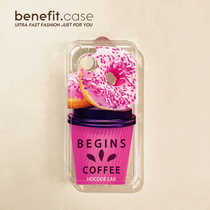 Benefit creative doughnut coffee applicable apple 13promax mobile phone shell iphone12 soft silicone mini fun xsmax snacks xr anti-fall 8pl