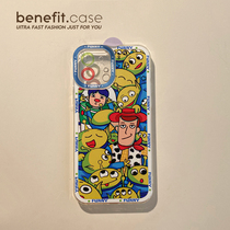 Benefit cartoon evil to toy triple-eye application Apple 13promax mobile phone shell iphone12mini protective sleeve xsmax interesting xr8plus