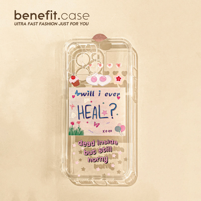 Benefit Japan-ROK insHEAL applies Apple 13promax mobile phone protection shell cartoon iphone12mini Softshell