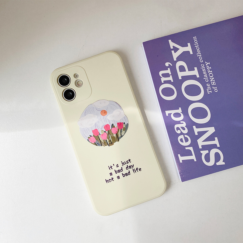 Benefit artistic oil painting applies Apple 13promax mobile phone protection shell full package iphone12mini soft silicone xsmax retro xr idea 8plu