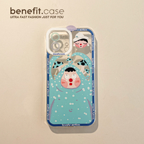 Benefit Cartoon Mushroom Sauce applies Apple 13promax mobile phone shell iphone12mini protective sleeve xsmax cute xr new 8plu
