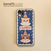 Benefit creative cute retro kitty applies Apple 13promax mobile phone shell iphone12mini protective sleeve xsmax full bag lens xr anti-fall 8p