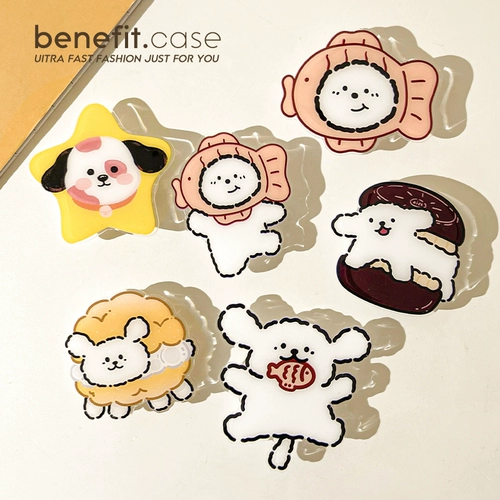 Мультяшная милая трехмерная подушка безопасности, настольная трубка, складной телескопический мобильный телефон, совместимый кушон