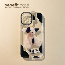 Benefit Korea cute cows apply Apple 13promax mobile phone shell iphone12mini protective sleeve xsmax doll ins wind xr mesh red 8p