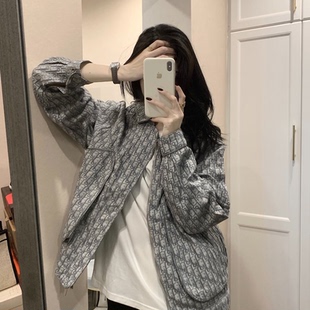 美式潮牌字母牛仔外套