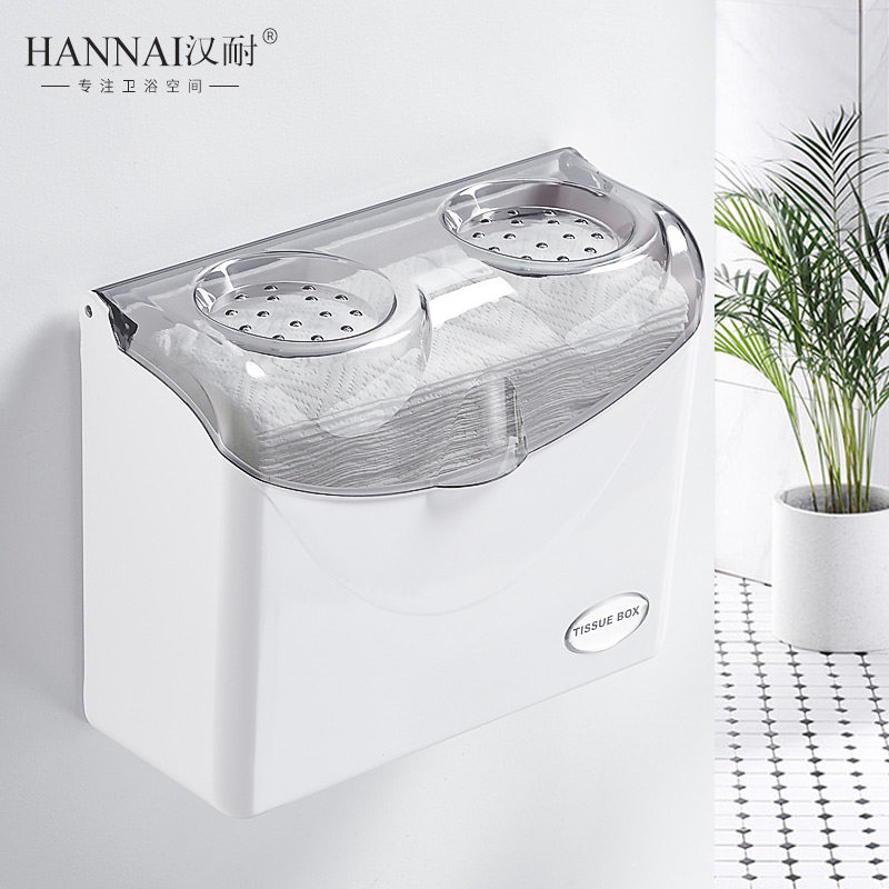 Makeup Room Paper Towels Toilet Paper Shelve Toilet Wall-mounted Wall-Free Waterproof Sanitary Paper Towel Rack Extractable Toilet Paper Drum Sanitary Paper Box