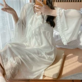 Осенний лонгслив, пижама, длинная хлопковая демисезонная юбка для принцессы, средней длины, коллекция 2023