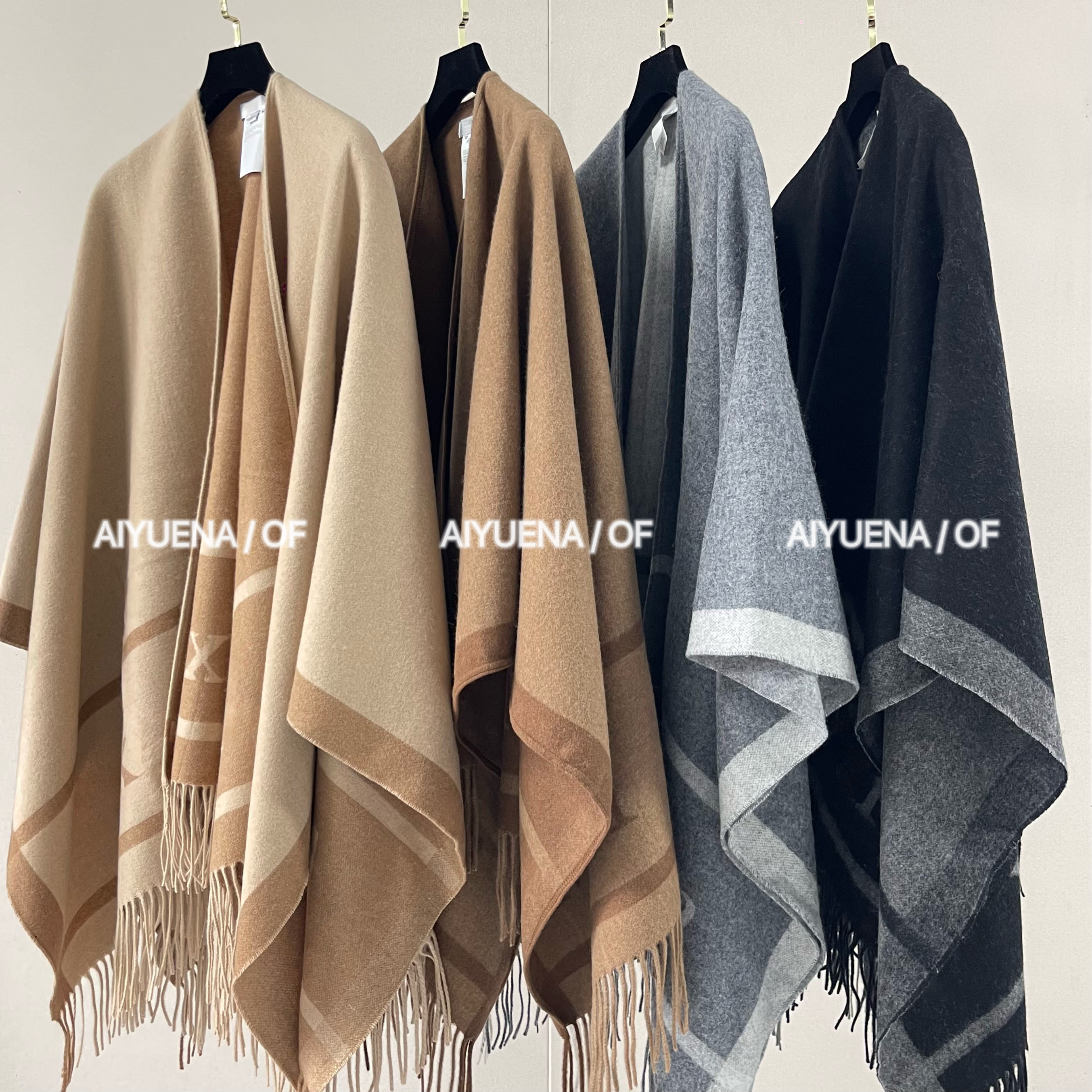 АЙЮЕНА из 25 лучших изданий! Классическая жаккардовая шаль с кисточками в виде букв, женский темпераментный шарф-накидка