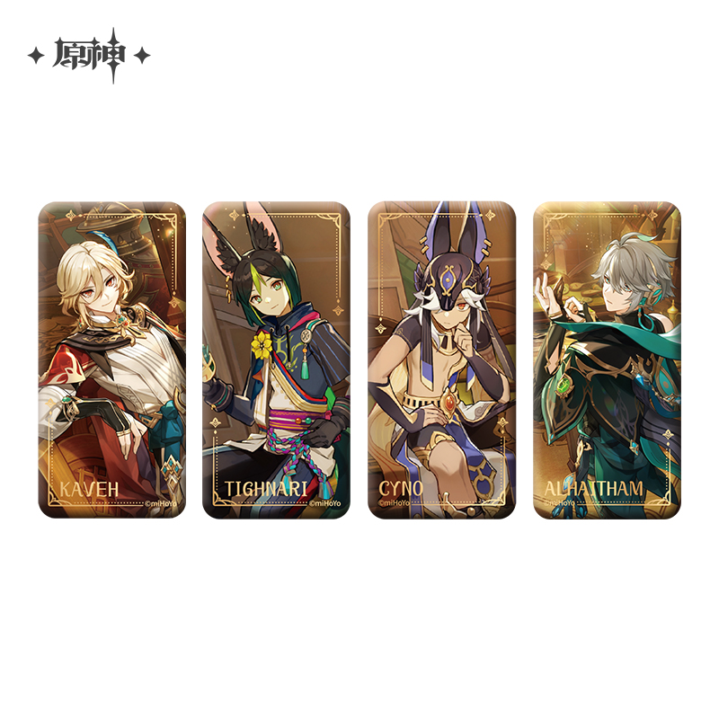 (original god official) original themed series square badge Shengdian and Huiye Genshin-Taobao