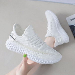 网红小白鞋飞织椰子女鞋冬休闲运动鞋