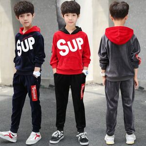 男童秋冬长袖卫衣两件套120-160cm