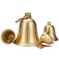 Manufacturer round mouth copper bell temple large wind chime copper bell pure copper pendant trumpet bell school bell