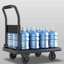 Small cart LIGHT SILENT TROLLEY HANDLING CAR TRAILER FOLDING CONVENIENT HAND PULLING TRUCK FOUR WHEELS HOME FLATBED TRUCK