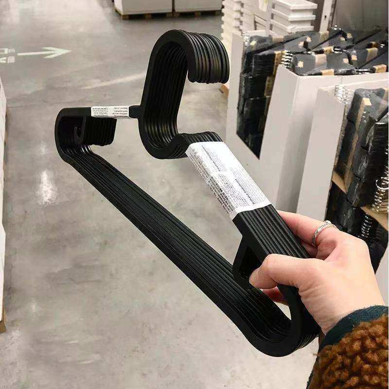Plastic seamless clothes hanger clothes hanger dormitory artifact balcony clothes rack clothes trouser rack clothes support