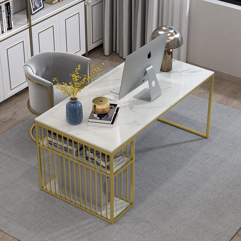 Nordic Marble computer desktop desk Home simple modern bedroom Student desk Light luxury desk desk