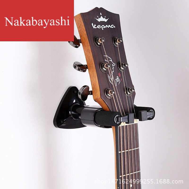 Guitar hook automatic lock wall hanger hanger ukulele wood guitar electric guitar universal piano row rack