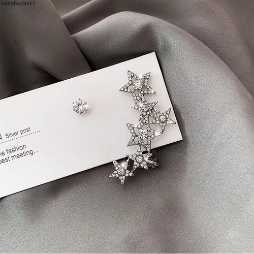 Асимметричные ретро клипсы, модные серьги, простой и элегантный дизайн