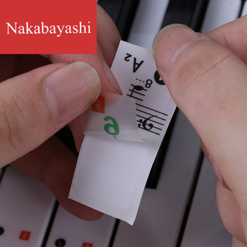Piano keyboard sticker electronic piano staves simple score hand-rolled piano scale digital phonetic sticker universal