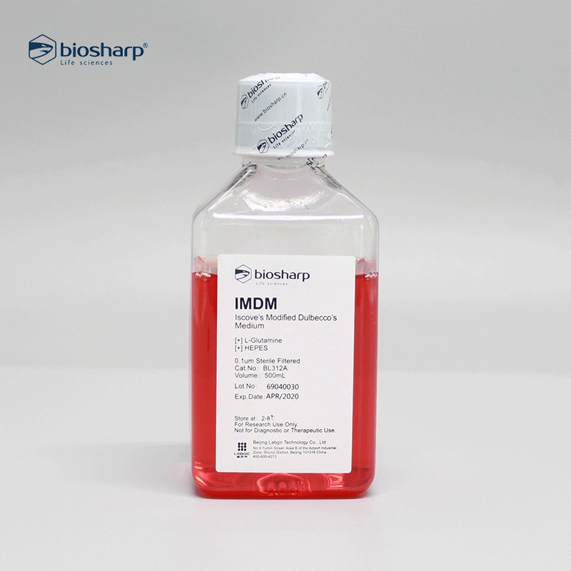 biosharp BL312A IMDM液体培养基含酚红HEPES丙酮酸钠