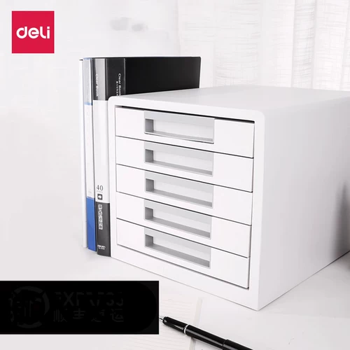 Daoli Desktop Storage File Cabinet 5 -layer большая емкость A4 File Place Abs Light Grey сингл сингл