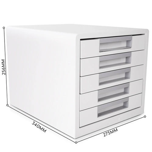 Daoli Desktop Storage File Cabinet 5 -layer большая емкость A4 File Place Abs Light Grey сингл сингл