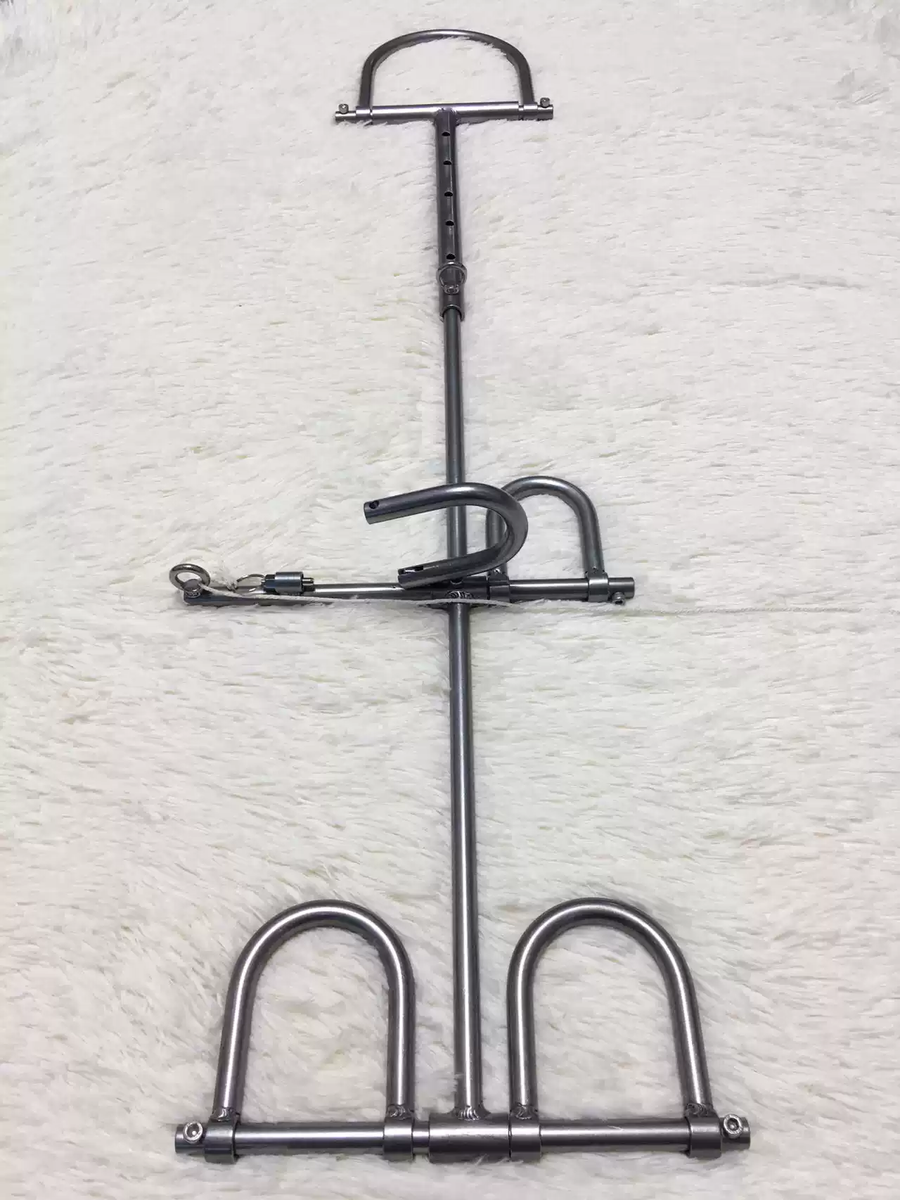 一字枷自缚束缚刑具快速锁住驷马背铐枷金属手铐脚镣脚铐T型枷
