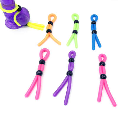 Adult sex toys with beaded color, super soft, long-lasting and anti-shot penis sperm lock rope for men