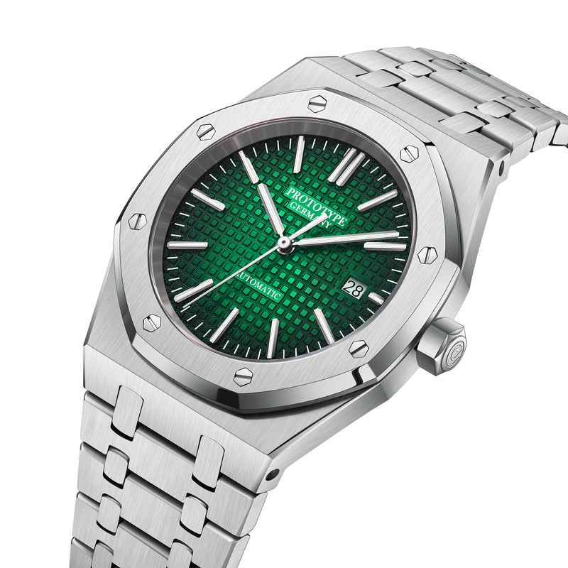 Steel King No. 5 Royal Blue Aurora Green Casual Sports Steel Watch Long Power Ultra-Thin Automatic Movement Steel King No. 5 Royal Blue Aurora Green Casual Sports Steel Watch Long Power Ultra-Thin Automatic Movement