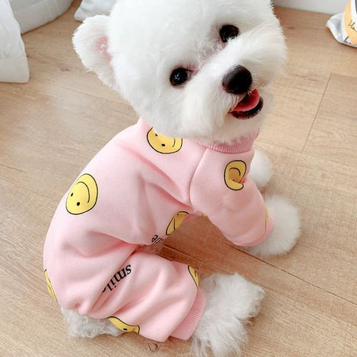 Одежда для домашних собак зимой тепло лучше, чем панда маленькая и средняя плюшевая плюшка с четырьмя шестернами плюс бархатная одежда весна и осень