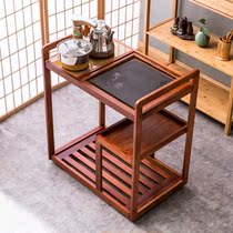 Removable tea cart Rosewood small tea table Modern simple household kettle set Kung Fu tea plate one-piece tea table