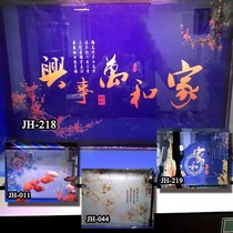 Fish Tank Background Paper 3d Stereohigh-definition Sun Epiphany Sticker Star Empto single-face 5d shading black rear self-adhesive customization