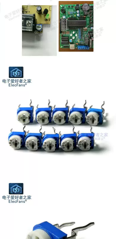 Điện trở điều chỉnh màu xanh và trắng 500 ohms/1K/2K/5K/10K/20K/50K/100K/500K/1M/2M chiết áp