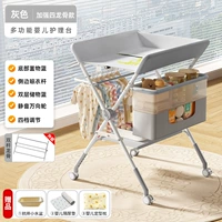 Модернизированная и расширенная модель [четырехпродуктивно-киль + стойка для хранения + рельс для одежды + двухслойная корзина для хранения + универсальное молчаливое колесо + Multi-Speed ​​Recated + подарочный набор из трех частей] серый