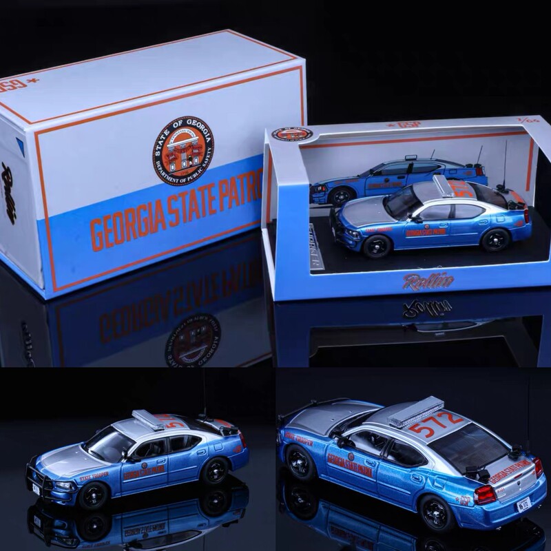Rollin 1:64 Dodge Charger 08 Georgia State Police Alloy Car Model