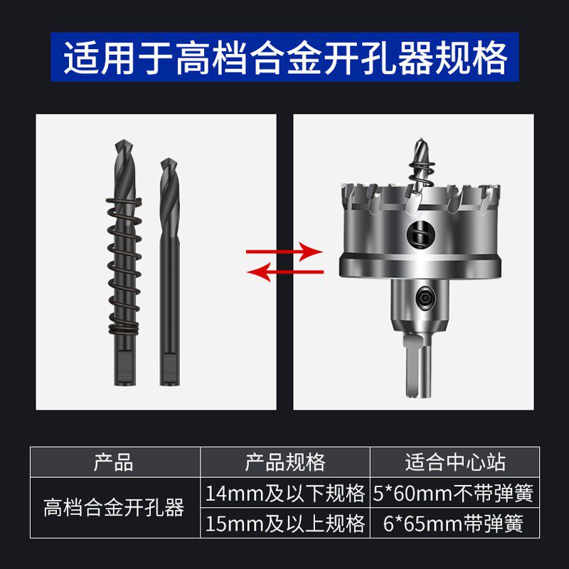 Special sale with drilling machine centre drilling alloy drilling machine centre positioning drill double metal high speed net wall opening