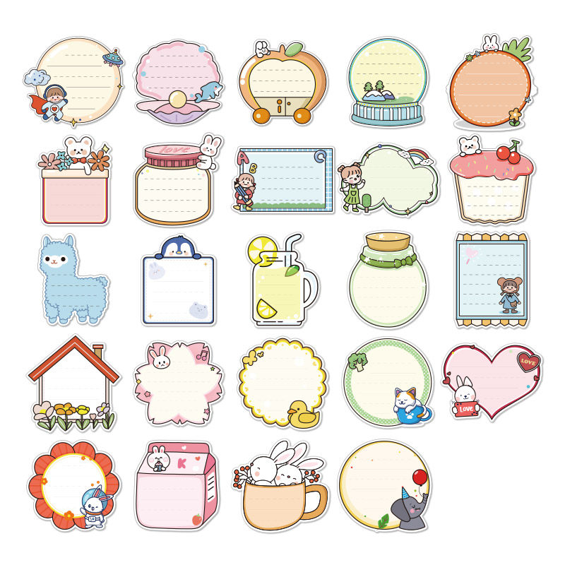 Text box Sticker Baby Growth Archive Text Box Sticker can write Decorative Cartoon Stickers DIY Phase Book Decorative material Kindergarten Growth Handbook Archives Decorative Material Stickers