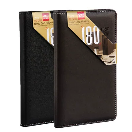 Deli Business Cark Book 5792 Имитация кожаная лапша мужская визитная карточка клип 180 карт книг