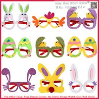 Happy Easter Decoration Cute Kids Glasses Party Dress Up