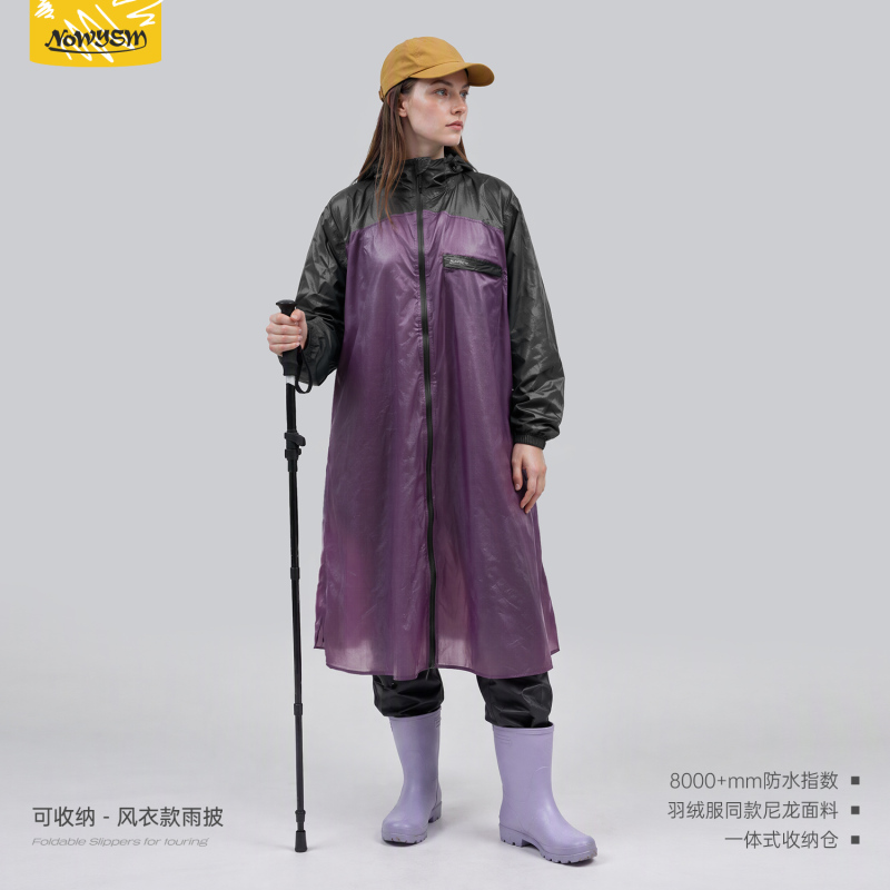 Nowysm*Etrol Outdoor Raincoat Long Waterproof Sports Windbreaker Hiking and Cycling with Sleeves Poncho Nowysm*Etrol Outdoor Raincoat Long Waterproof Sports Windbreaker Hiking and Cycling with Sleeves Poncho