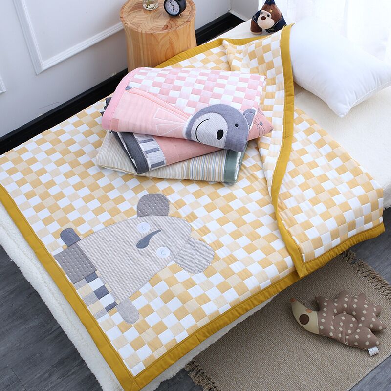 Ten layers of gauze quilts for children are four seasons universal baby cotton summer air-conditioned room cover quilts summer kindergarten quilts