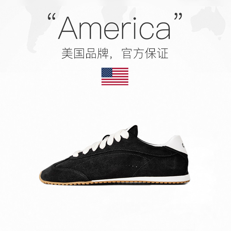 Direct Mail from the United States, Kim Ji-Soo's Same Style Alo Dexin Agan Shoes for Women, 2026 New Imported Suede Soft-Soled Casual Shoes