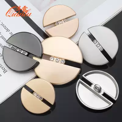 Metal buttons with diamonds, exquisite woolen coat, trench coat, suit knitwear women's large high-end gold decorative buttons