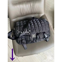 (Details V: KFC1653) Folding teeth portable linen plaid drawstring pocket lightweight 61172