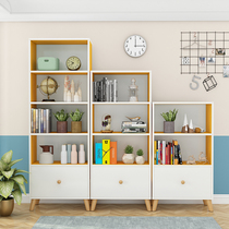 Simple bookcase shelf shelf for childrens bookshelf student storage cabinet home living room display stand creativity
