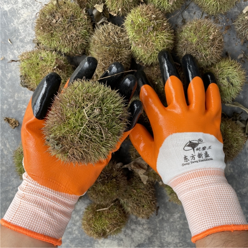 Suitable for special cutting chestnut gloves to piercing pepper pepper pepper moontime flower stripping gloves for garden anti-jacket pick